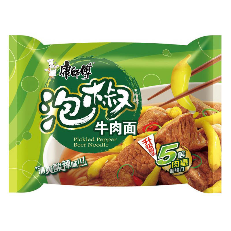 【康袋】康师傅方便面泡椒牛肉面