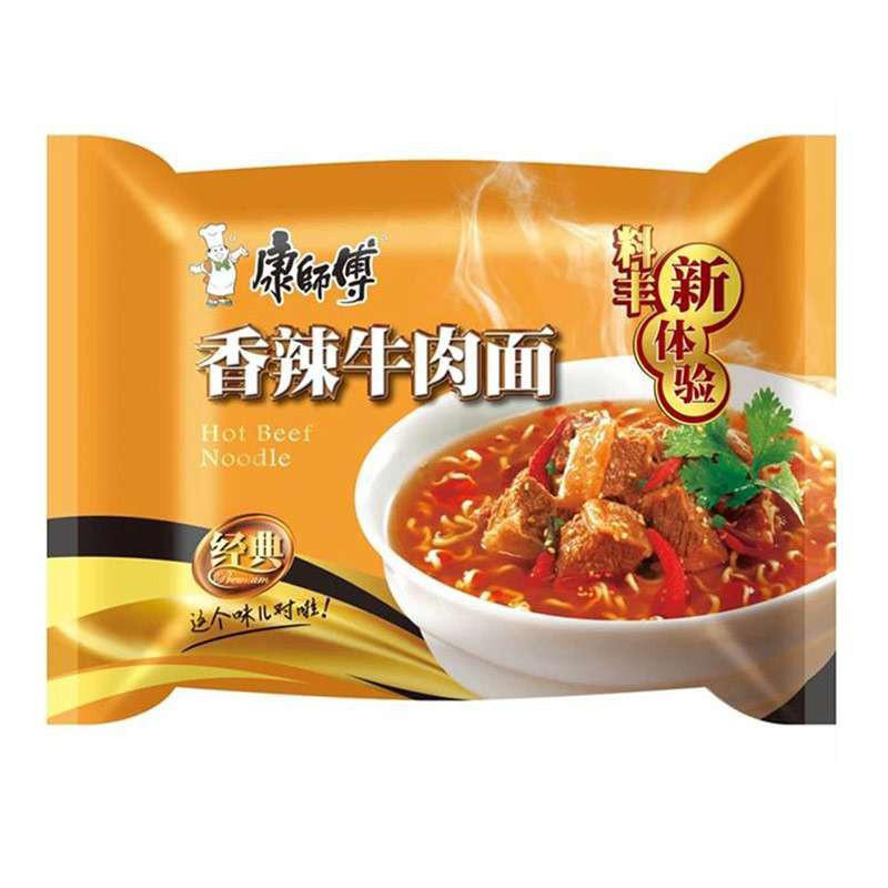 【康袋】康师傅方便面香辣牛肉面