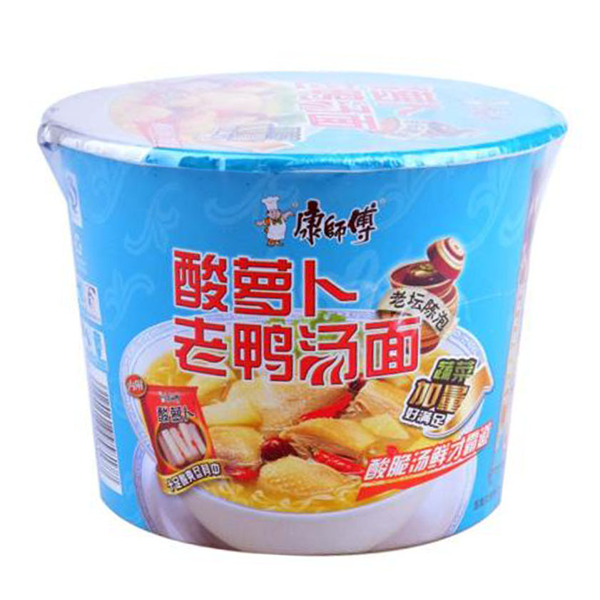 【康桶】康师傅方便面酸萝卜老鸭汤面