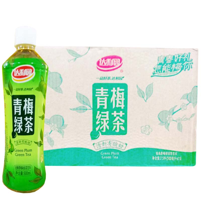 达利园青梅绿茶[500ml*15瓶]_茶饮料_饮料_酒水/奶_易