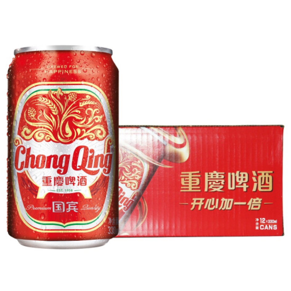 重庆啤酒国宾330ml