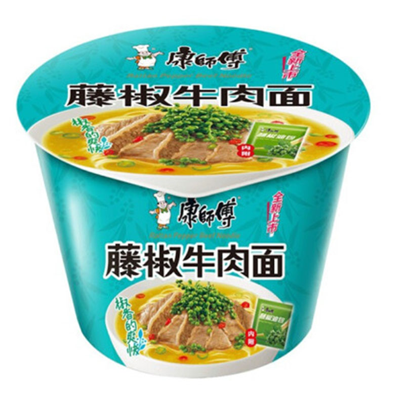 【大食桶】康师傅方便面[藤椒牛肉面]