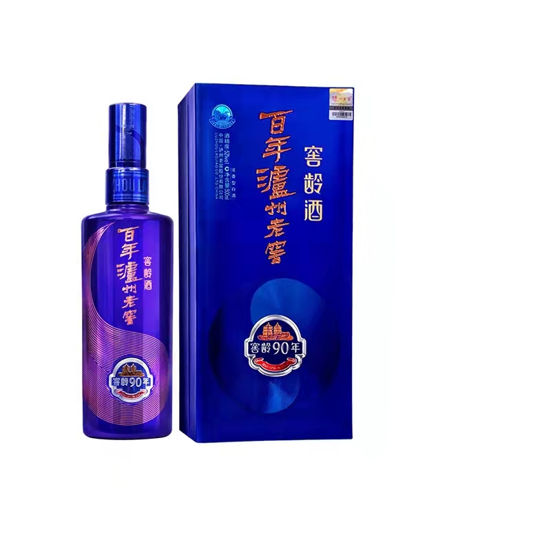 百年泸州老窖窖龄酒90年52度500ml_盒装白酒_酒类_酒水/奶_多维易采购