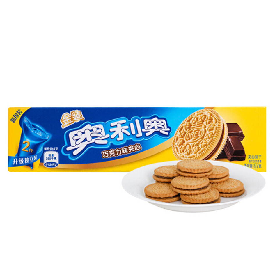 奥利奥金装巧克力味夹心97g